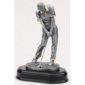 Male Golfer Resin Sculpture Award on Marble Base